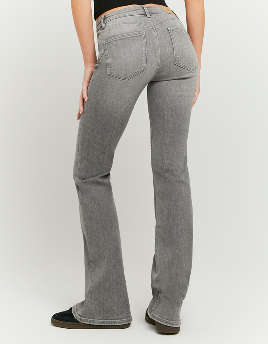 TALLY WEiJL, Graue Mid Waist Schlagjeans for Women