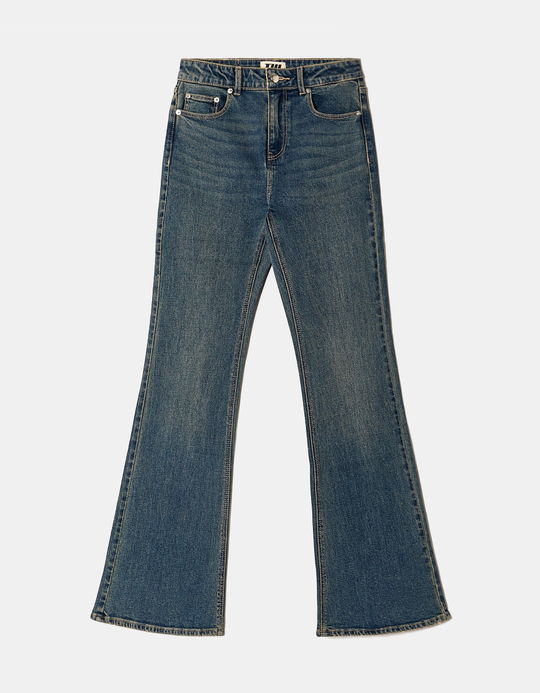 TALLY WEiJL, Blue Flare Jeans for Women