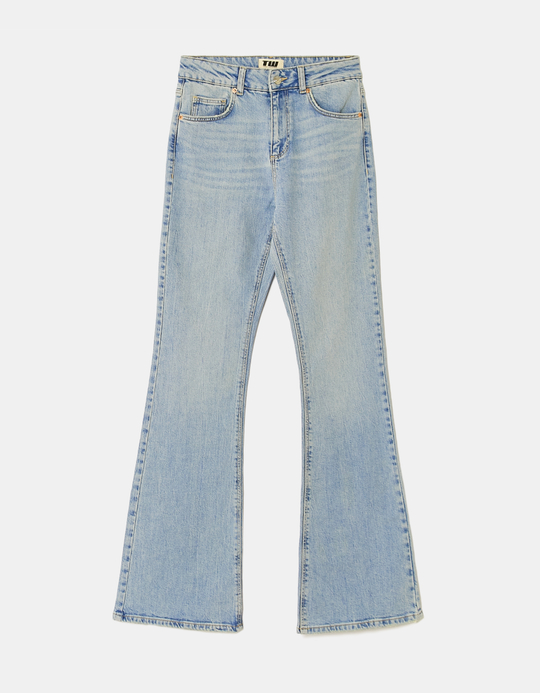 TALLY WEiJL, Blaue High Waist Flare Jeans for Women