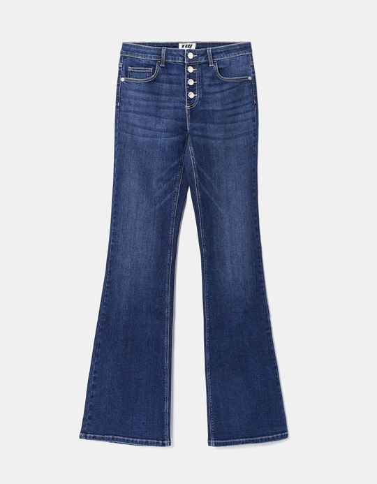 TALLY WEiJL, Jean Bleu Taille Haute Flare for Women