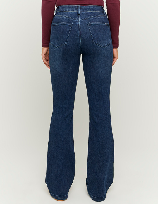 TALLY WEiJL, Blaue Mid Waist Flare Jeans for Women