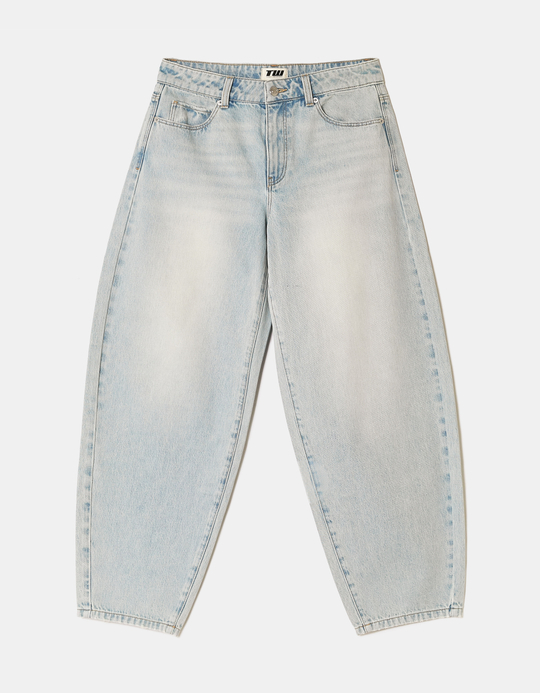 TALLY WEiJL, Blue Barrel Jeans for Women