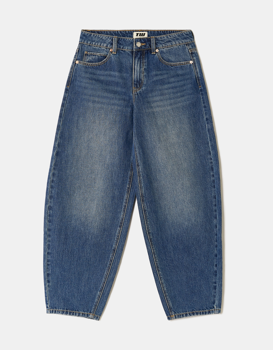 TALLY WEiJL, Blue Barrel Jeans for Women