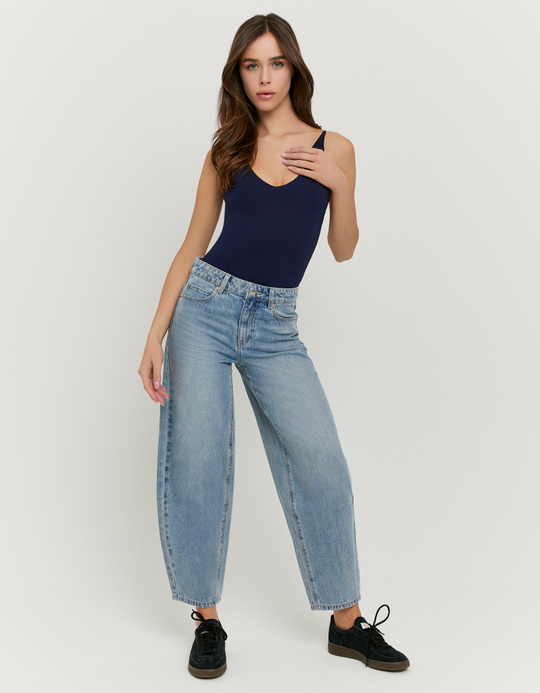 TALLY WEiJL, Blue Barrel Jeans for Women
