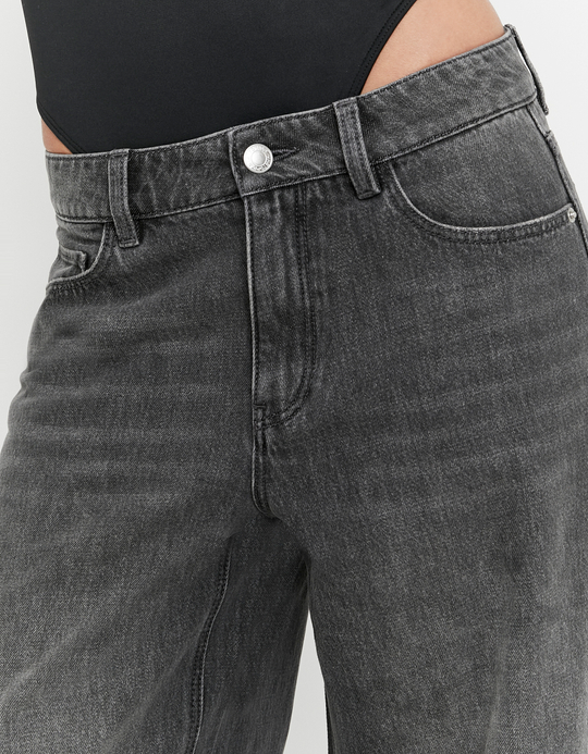 TALLY WEiJL, Black Barrel Jeans for Women