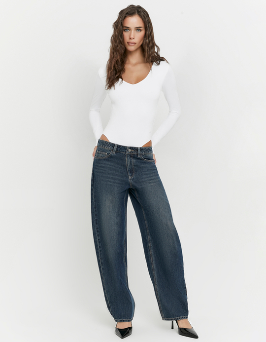 TALLY WEiJL, Jeans Barrel Blu for Women