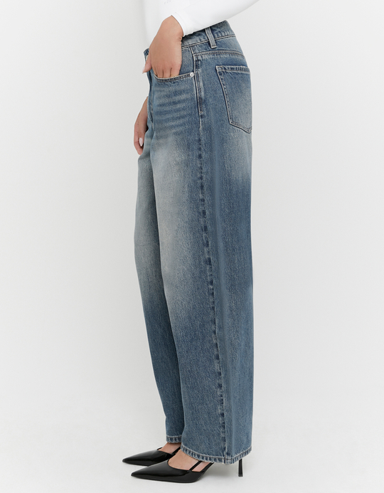 TALLY WEiJL, Blue Barrel Jeans for Women