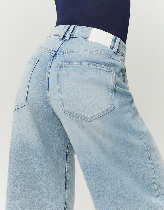 TALLY WEiJL, Short Bermuda Taille Mi-Haute Bleu for Women