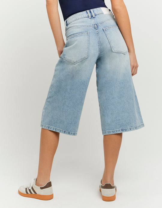 TALLY WEiJL, Short Bermuda Taille Mi-Haute Bleu for Women