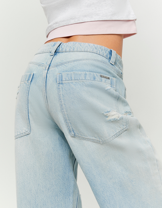 TALLY WEiJL, Jeans barrel azzurro chiaro a vita media for Women