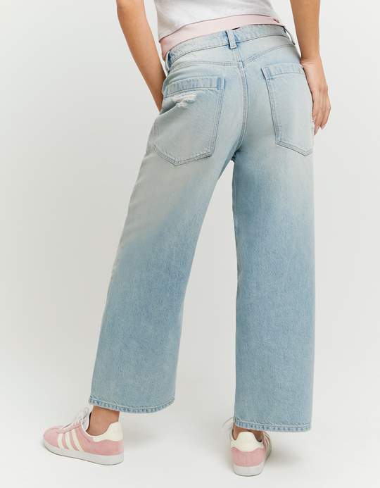TALLY WEiJL, Jeans barrel azzurro chiaro a vita media for Women