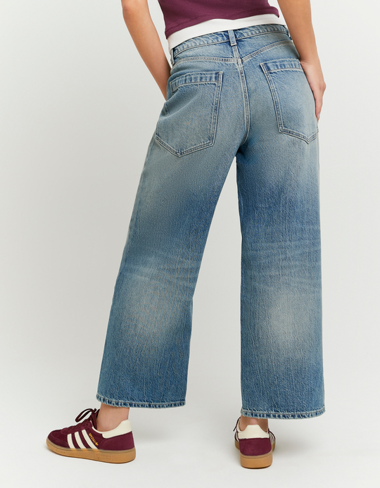 TALLY WEiJL, Blaue Mid Waist Barrel Jeans for Women