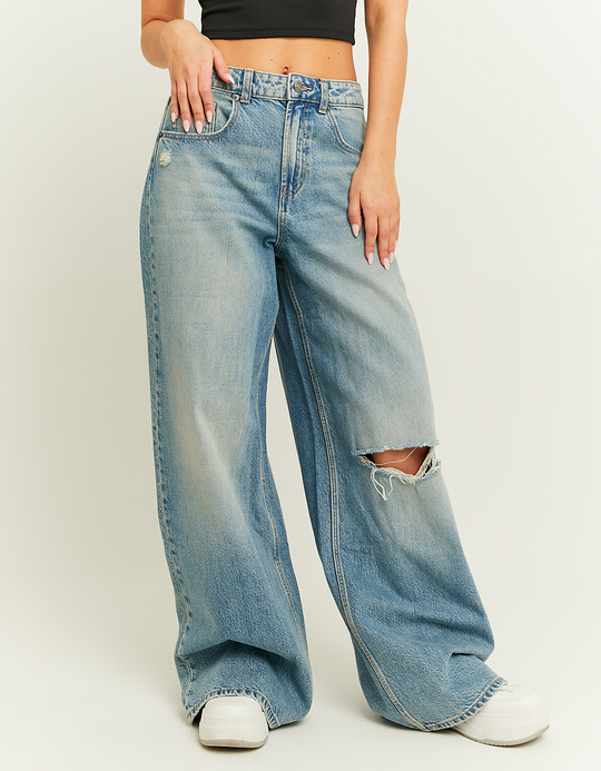 TALLY WEiJL, Mid Waist Palazzo Jeans for Women