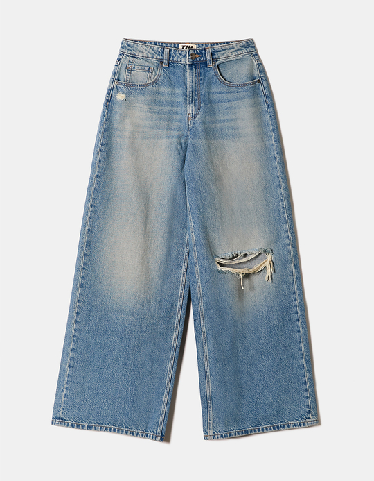 TALLY WEiJL, Mid Waist Palazzo Jeans for Women