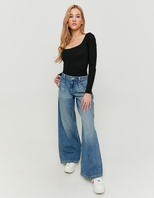 TALLY WEiJL, Low Waist Wide Leg Jeans for Women
