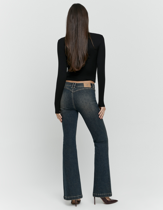 TALLY WEiJL, Blue Flare Jeans for Women