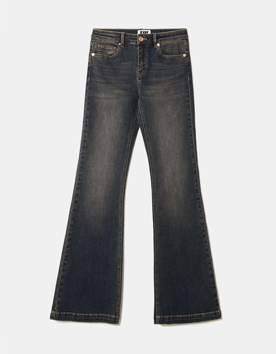 TALLY WEiJL, Blue Flare Jeans for Women