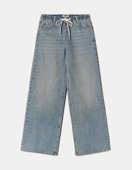 TALLY WEiJL, Jeans blu larghi legati in vita for Women