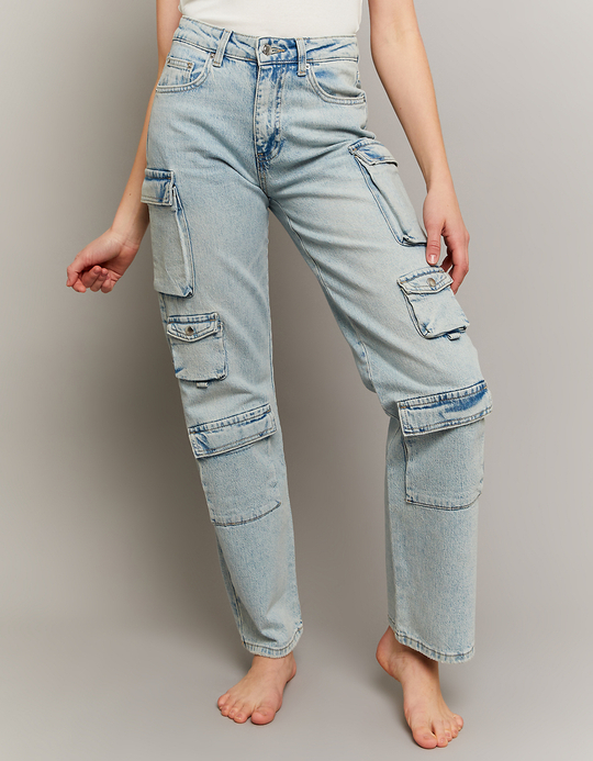 TALLY WEiJL, Jeans Cargo Multitasche a Vita Media for Women