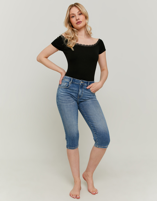 TALLY WEiJL, Τζιν Παντελόνι Capri for Women