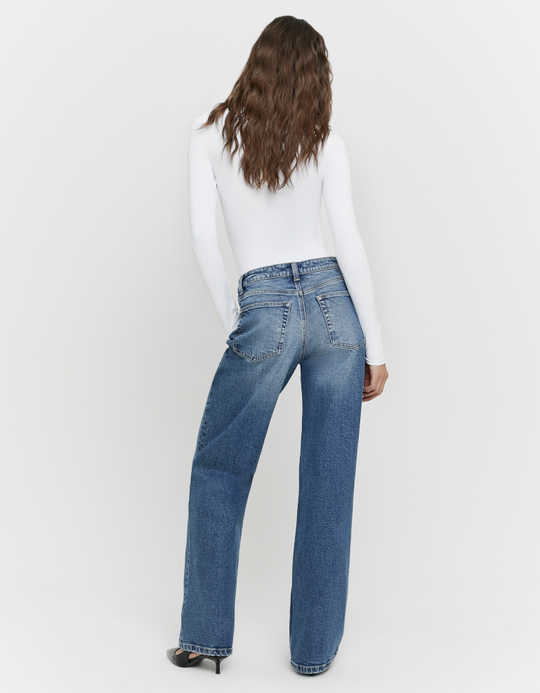 TALLY WEiJL, Blue Straight Leg Jeans for Women