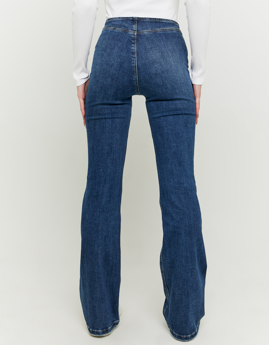 TALLY WEiJL, Blaue Low Waist Bootcut Jeans for Women