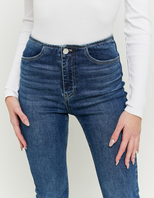 TALLY WEiJL, Blaue Low Waist Bootcut Jeans for Women