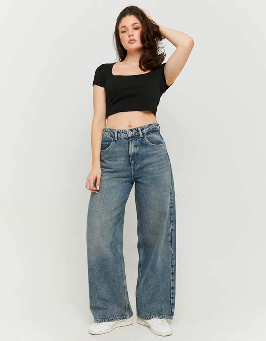 TALLY WEiJL, Blue Loose Baggy Jeans for Women