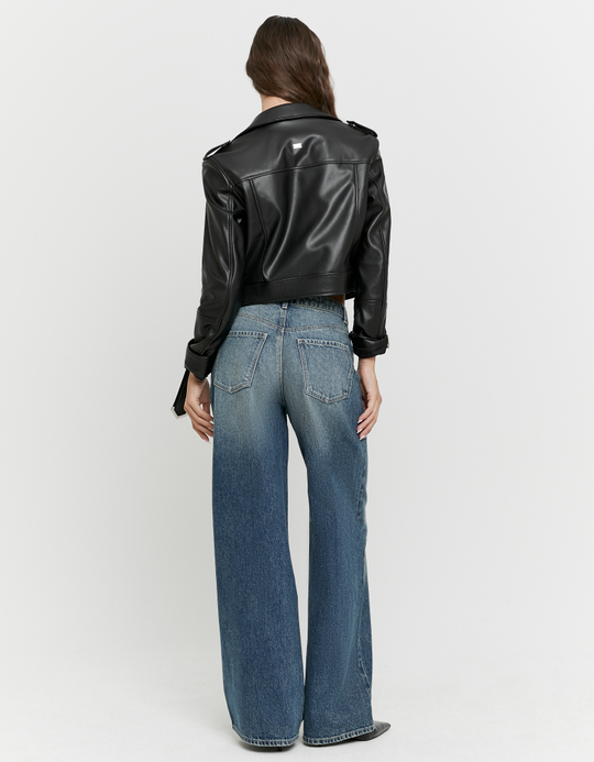 TALLY WEiJL, Jeans Baggy Blu a Vita Alta for Women