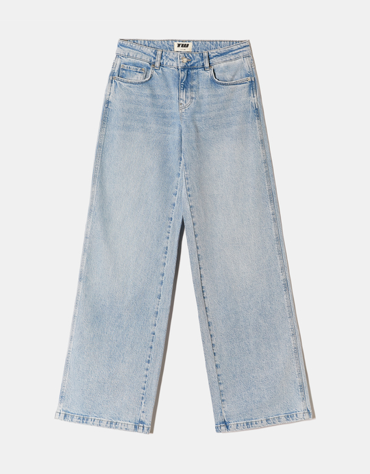 TALLY WEiJL, Hellblaue Low Waist Straight Leg Jeans for Women
