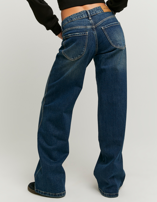 TALLY WEiJL, Jean Droit Bleu Clair Taille Basse for Women