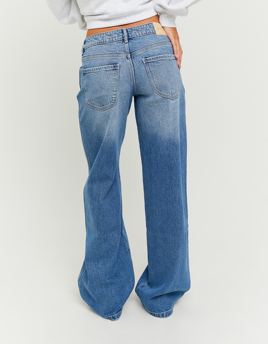 TALLY WEiJL, Jeans Blu a Vita Alta e Gamba Dritta for Women