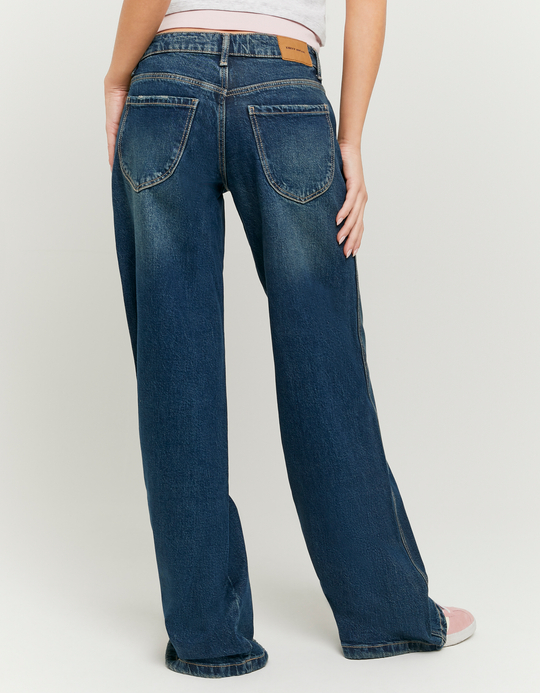TALLY WEiJL, Blue Low Waist Straight Leg Jeans for Women