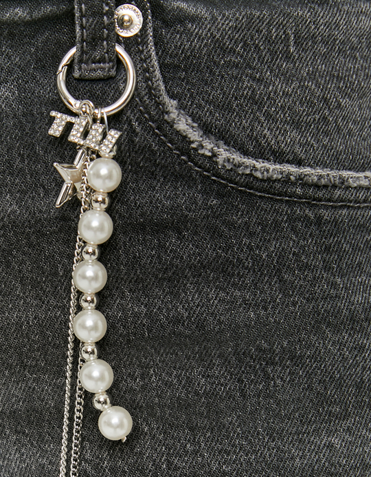 TALLY WEiJL, Jean Taille Basse Droit Gris for Women