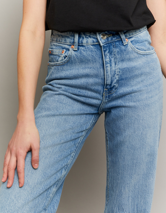 TALLY WEiJL, Jean taille haute à jambe droite for Women