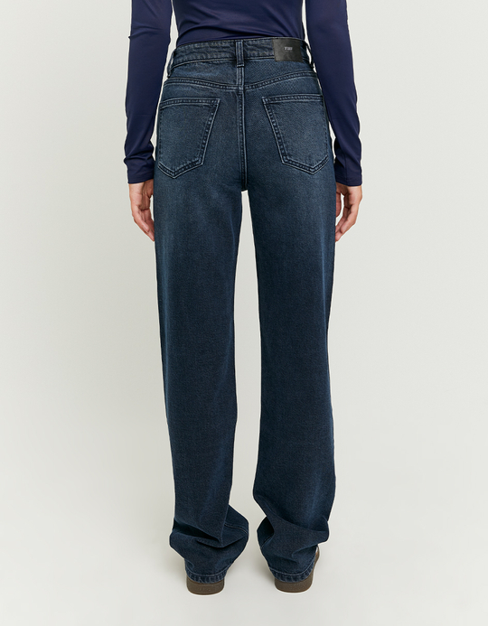 TALLY WEiJL, Blue High Waist Straight Leg Jeans for Women