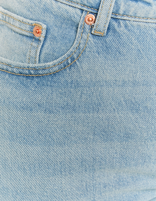TALLY WEiJL, Light Blue High Waist Straight Leg Jeans for Women