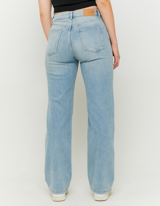 TALLY WEiJL, Light Blue High Waist Straight Leg Jeans for Women