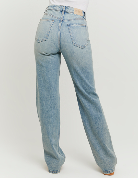 TALLY WEiJL, Hellblaue High Waist Straight Leg Jeans for Women