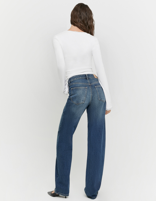 TALLY WEiJL, Blue Straight Leg Jeans for Women