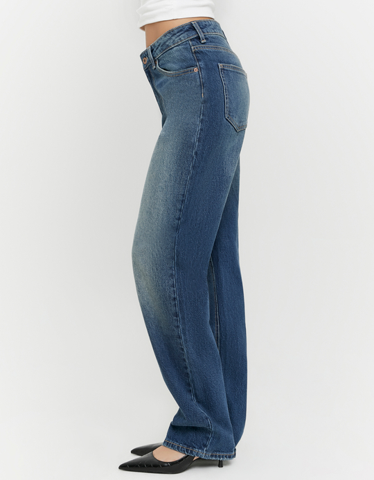 TALLY WEiJL, Blue Straight Leg Jeans for Women