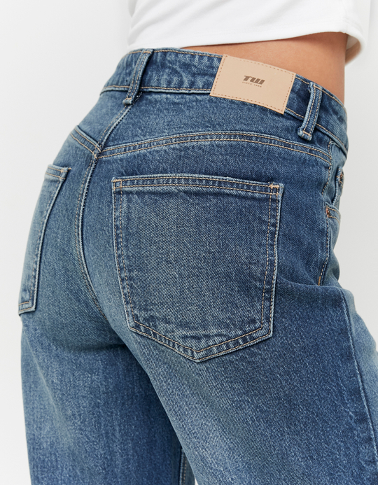TALLY WEiJL, Blue Straight Leg Jeans for Women