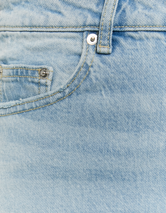 TALLY WEiJL, Blaue High Waist Straight Leg Jeans for Women