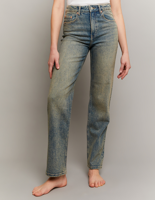 TALLY WEiJL, High Waist Straight Leg Jeans for Women