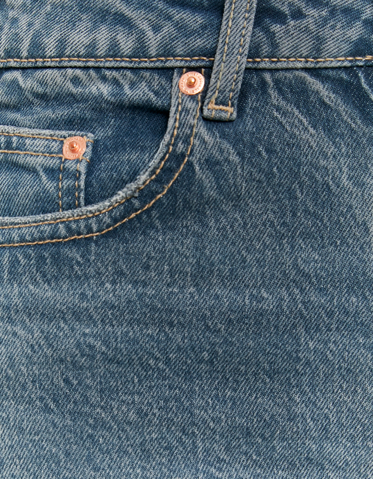 TALLY WEiJL, Blue High Waist Straight Leg Jeans for Women