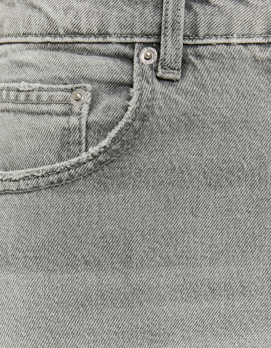 TALLY WEiJL, Grey High Waist Straight Leg Jeans for Women