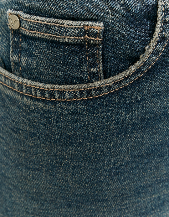 TALLY WEiJL, Dunkelblaue Cropped Flare Jeans for Women