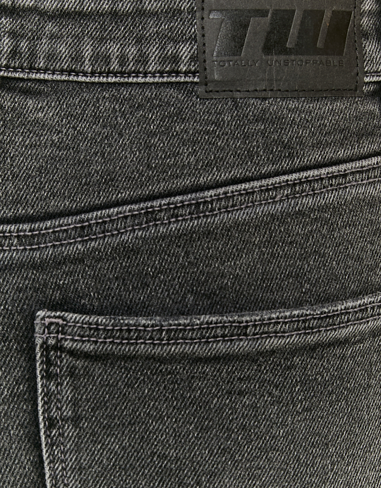 TALLY WEiJL, Graue Gekürzte High-Waist-Flare-Jeans for Women