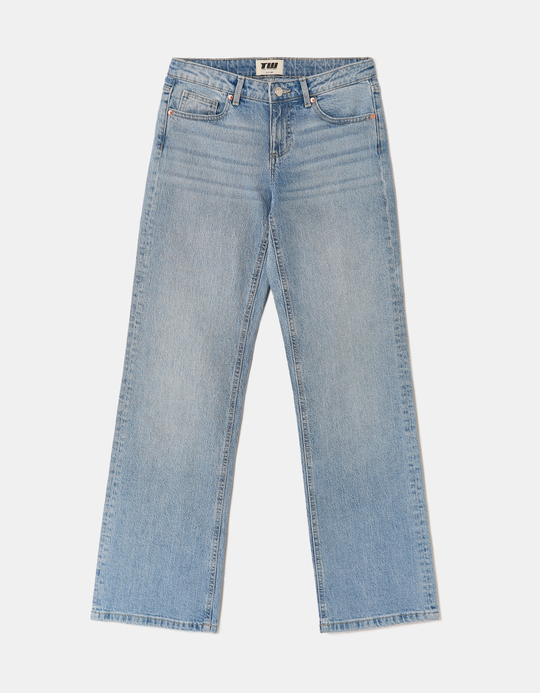 TALLY WEiJL, Blaue Low Waist Straight Jeans for Women