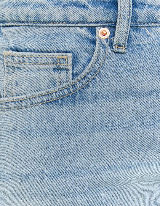 TALLY WEiJL, Blaue Low Waist Straight Jeans for Women